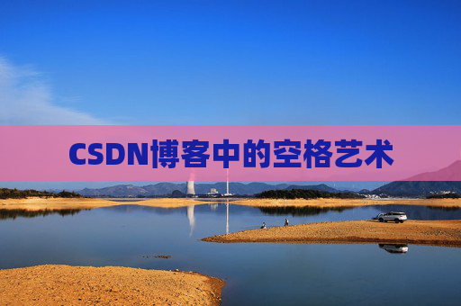 CSDN博客中的空格艺术